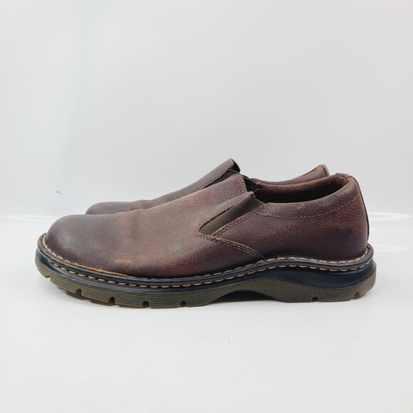 Dr. Martens Men\'s Dark Brown Bryce Leather‎ Slip-On Loafer Shoes Size US 10 main image 4
